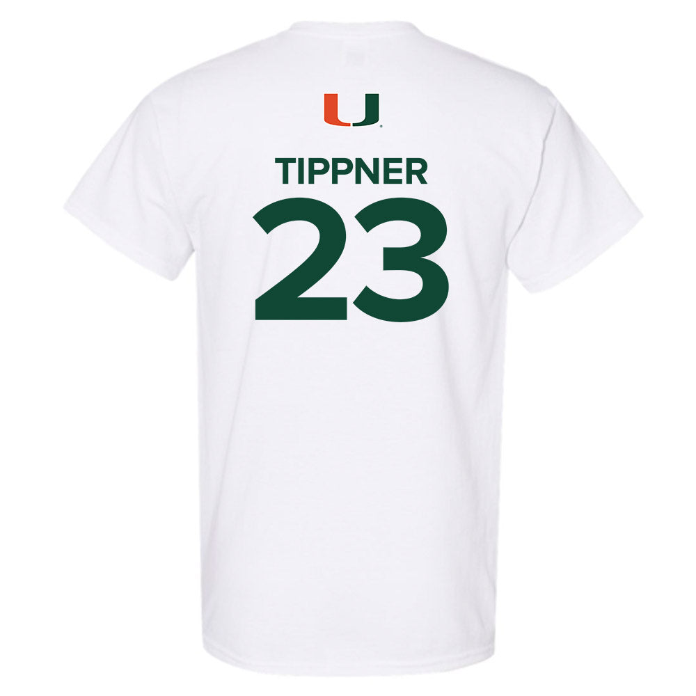 Miami - NCAA Women's Basketball : Meredith Tippner - Replica Shersey T-Shirt-1