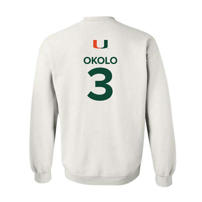 Miami - NCAA Women's Basketball : Soma Okolo - Replica Shersey Crewneck Sweatshirt-1