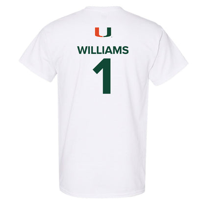 Miami - NCAA Women's Basketball : Cameron Williams - Replica Shersey T-Shirt-1