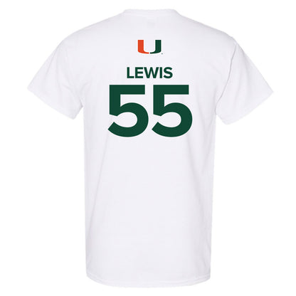 Miami - NCAA Men's Basketball : Acaden Lewis - Replica Shersey T-Shirt-1
