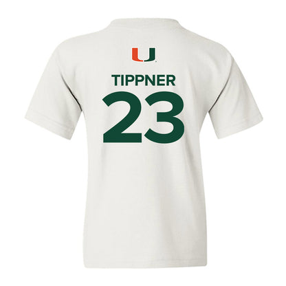 Miami - NCAA Women's Basketball : Meredith Tippner - Replica Shersey Youth T-Shirt-1