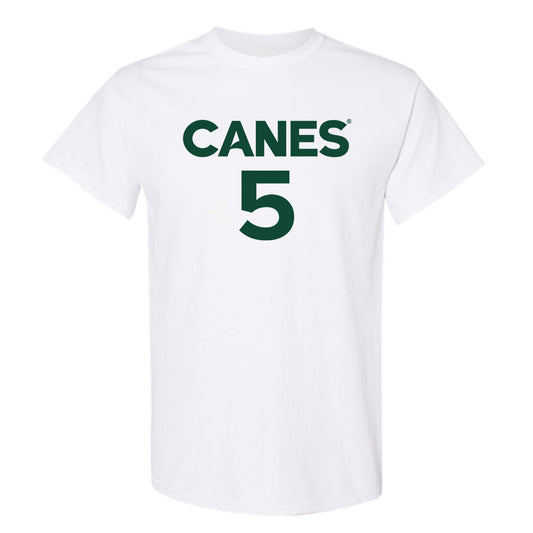 Miami - NCAA Men's Basketball : Malik Reneau - Replica Shersey T-Shirt-0
