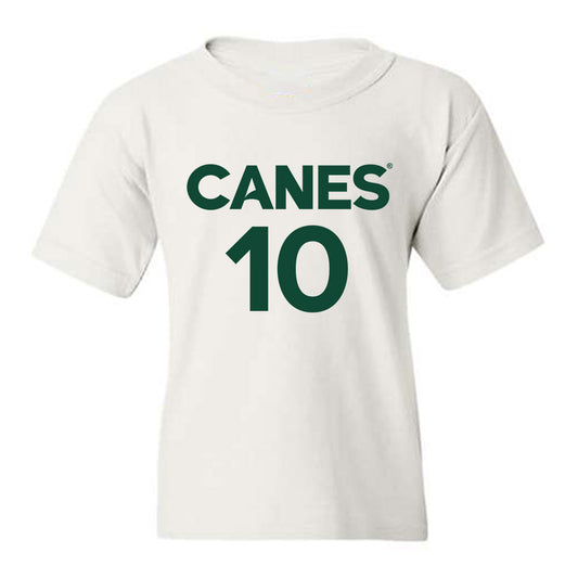 Miami - NCAA Men's Basketball : Tru Washington - Replica Shersey Youth T-Shirt-0