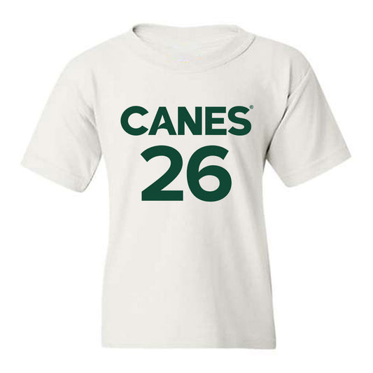 Miami - NCAA Women's Basketball : Dayana Mendes - Replica Shersey Youth T-Shirt-0