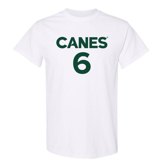 Miami - NCAA Men's Basketball : Treyvon Maddox - Replica Shersey T-Shirt-0