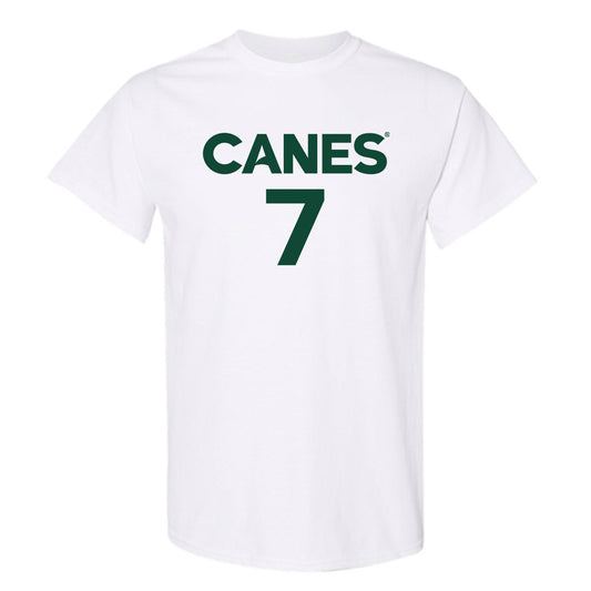 Miami - NCAA Men's Basketball : Shelton Henderson - Replica Shersey T-Shirt-0