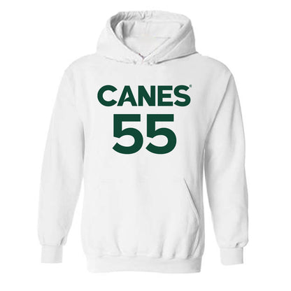 Miami - NCAA Men's Basketball : Acaden Lewis - Replica Shersey Hooded Sweatshirt-0