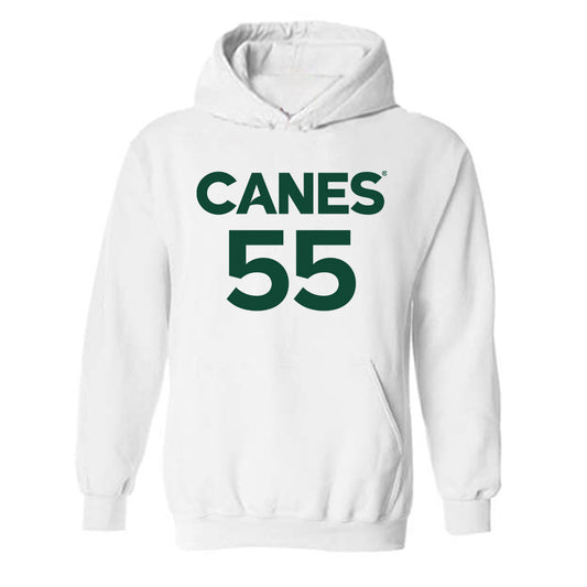 Miami - NCAA Men's Basketball : Acaden Lewis - Replica Shersey Hooded Sweatshirt-0