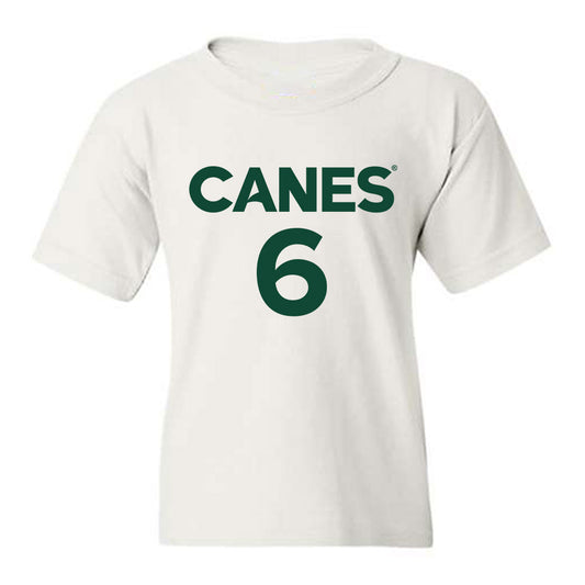 Miami - NCAA Men's Basketball : Treyvon Maddox - Replica Shersey Youth T-Shirt-0