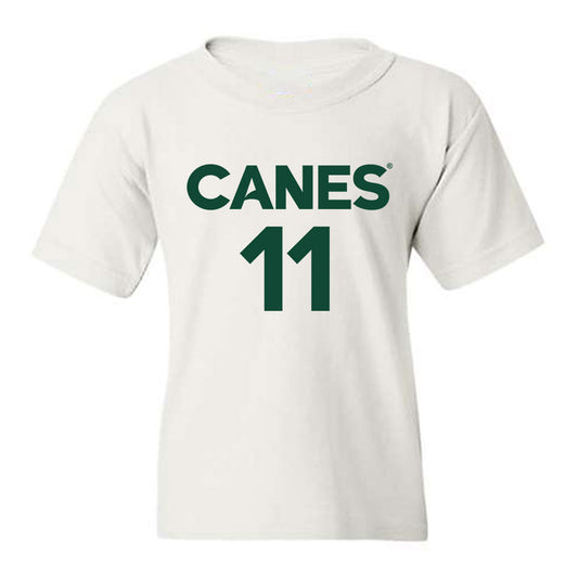 Miami - NCAA Men's Basketball : Salih Altuntas - Replica Shersey Youth T-Shirt-0