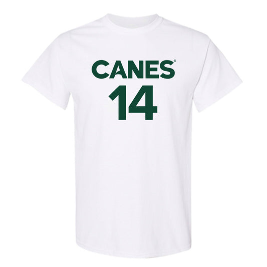 Miami - NCAA Men's Basketball : Noam Dovrat - Replica Shersey T-Shirt-0