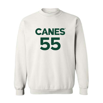Miami - NCAA Men's Basketball : Acaden Lewis - Replica Shersey Crewneck Sweatshirt-0