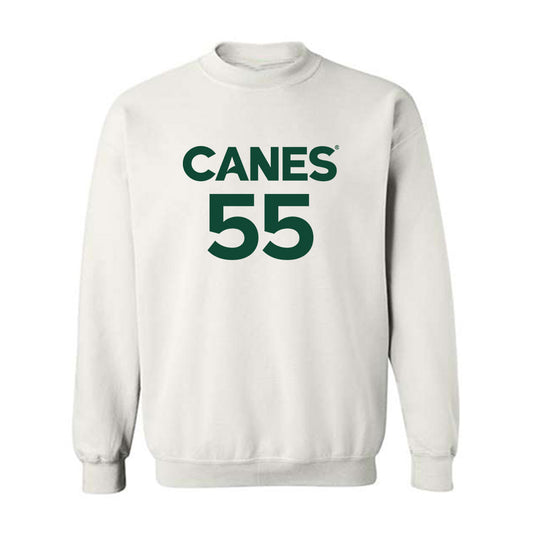 Miami - NCAA Men's Basketball : Acaden Lewis - Replica Shersey Crewneck Sweatshirt-0