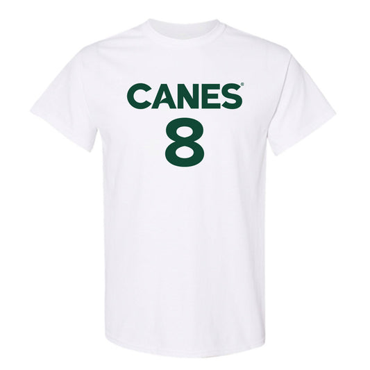 Miami - NCAA Men's Basketball : Ernest Udeh Jr. - Replica Shersey T-Shirt-0