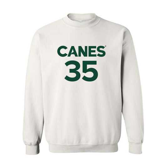 Miami - NCAA Men's Basketball : Dante Allen - Replica Shersey Crewneck Sweatshirt-0