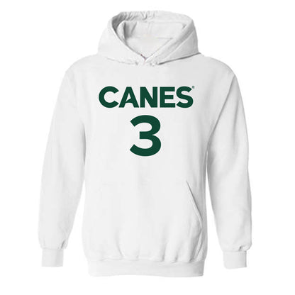 Miami - NCAA Women's Basketball : Soma Okolo - Replica Shersey Hooded Sweatshirt-0