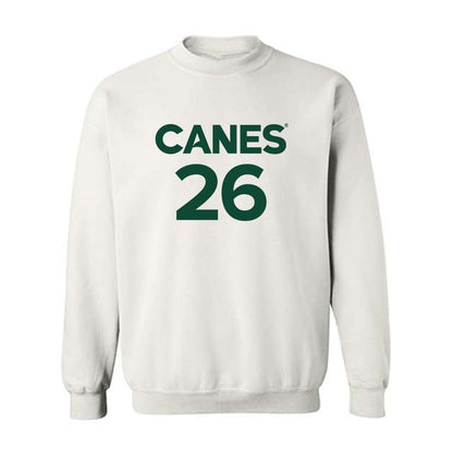 Miami - NCAA Women's Basketball : Dayana Mendes - Replica Shersey Crewneck Sweatshirt-0