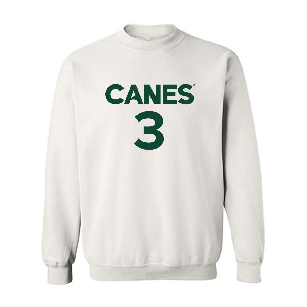 Miami - NCAA Women's Basketball : Soma Okolo - Replica Shersey Crewneck Sweatshirt-0