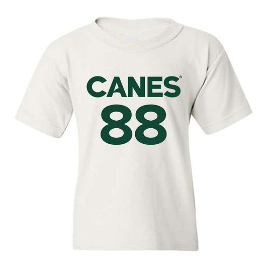 Miami - NCAA Men's Basketball : Timotej Malovec - Replica Shersey Youth T-Shirt-0