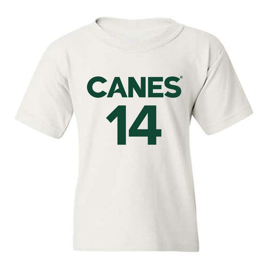 Miami - NCAA Men's Basketball : Noam Dovrat - Replica Shersey Youth T-Shirt-0