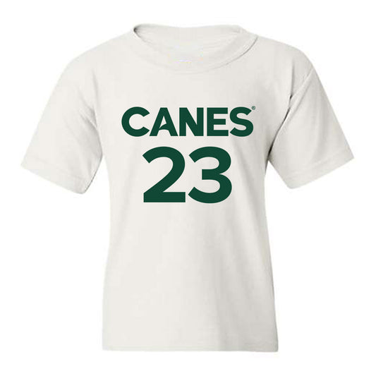 Miami - NCAA Women's Basketball : Meredith Tippner - Replica Shersey Youth T-Shirt-0