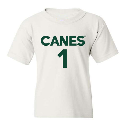 Miami - NCAA Women's Basketball : Cameron Williams - Replica Shersey Youth T-Shirt-0