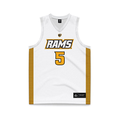 VCU - NCAA Women's Basketball : Makennah White - White Basketball Jersey-0