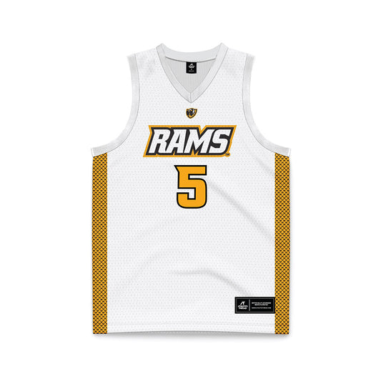 VCU - NCAA Women's Basketball : Makennah White - White Basketball Jersey-0