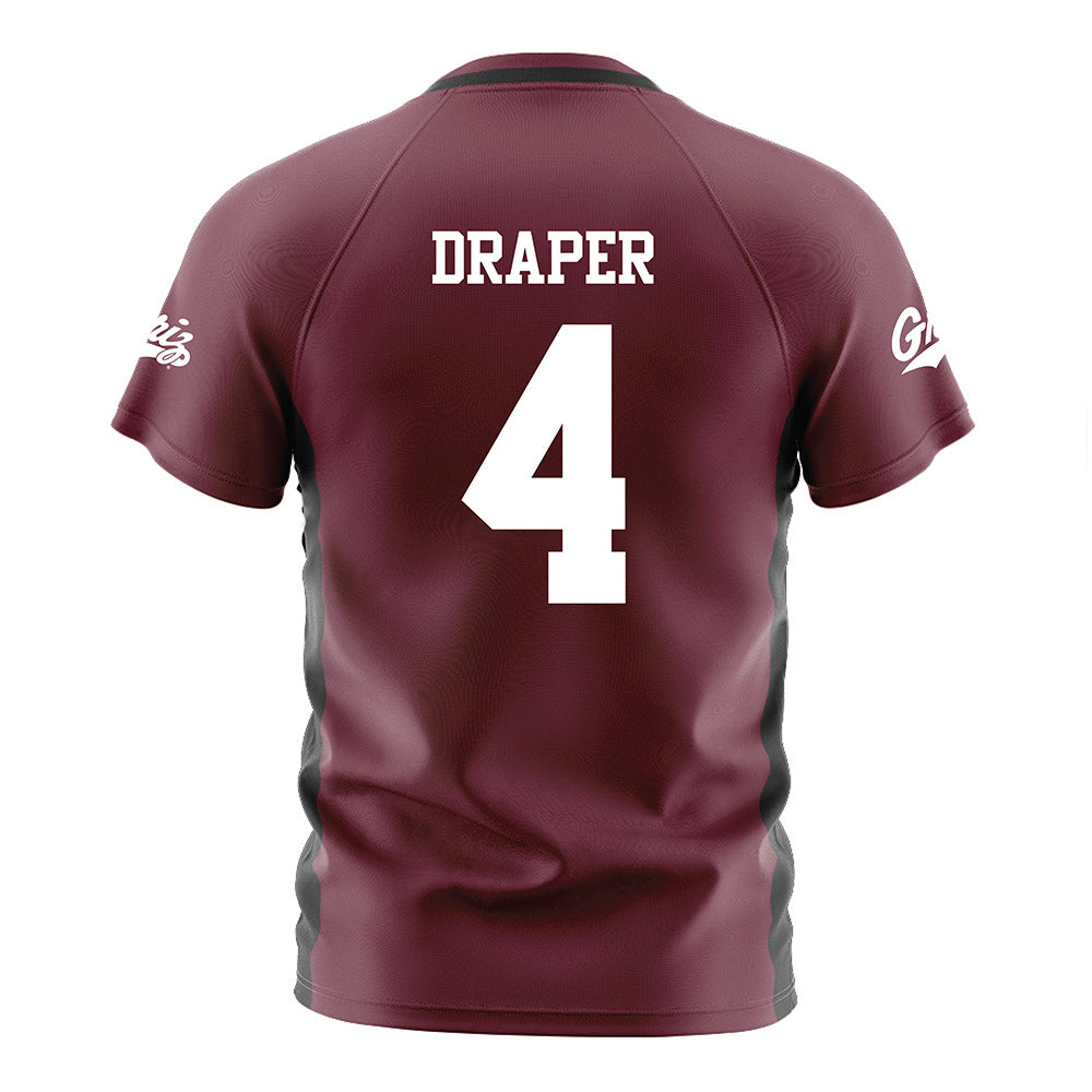 Montana - NCAA Women's Soccer : Mia Draper - Maroon Soccer Jersey-1