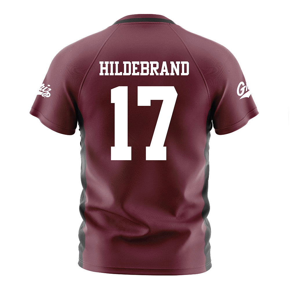 Montana - NCAA Women's Soccer : Mackenzie Hildebrand - Maroon Soccer Jersey-1