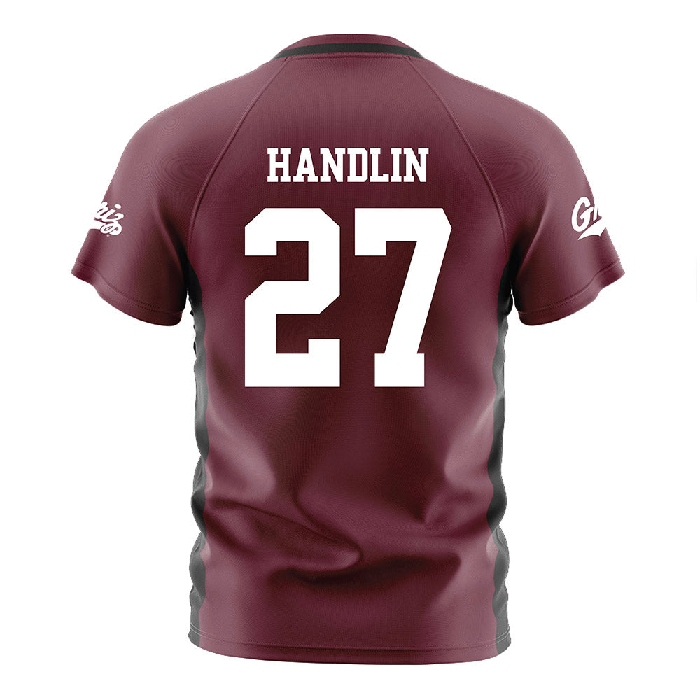 Montana - NCAA Women's Soccer : Stella Handlin - Maroon Soccer Jersey-1