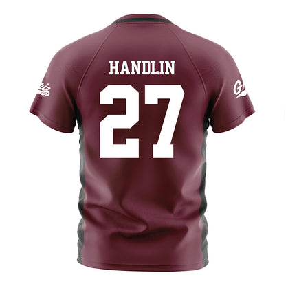 Montana - NCAA Women's Soccer : Stella Handlin - Maroon Soccer Jersey-1