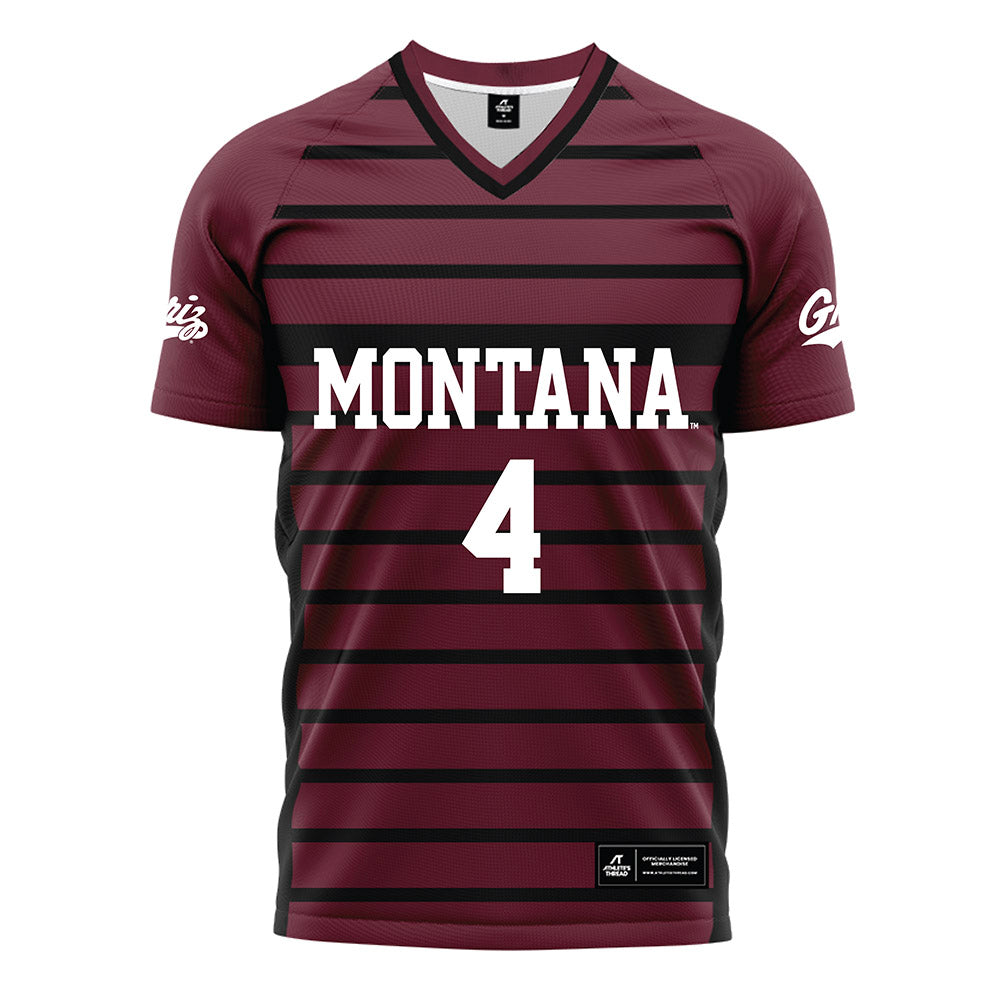 Montana - NCAA Women's Soccer : Mia Draper - Maroon Soccer Jersey-0