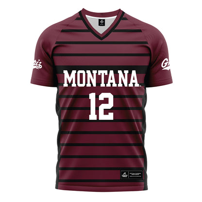 Montana - NCAA Women's Soccer : Lucie Rokos - Maroon Soccer Jersey-0