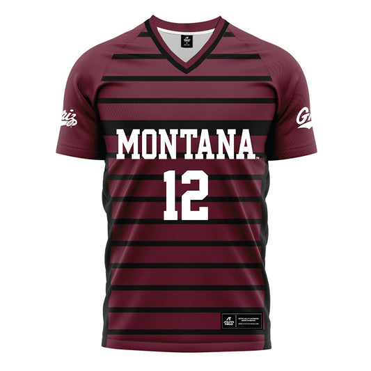 Montana - NCAA Women's Soccer : Lucie Rokos - Maroon Soccer Jersey-0