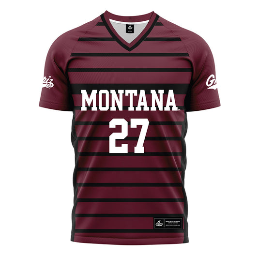 Montana - NCAA Women's Soccer : Stella Handlin - Maroon Soccer Jersey-0