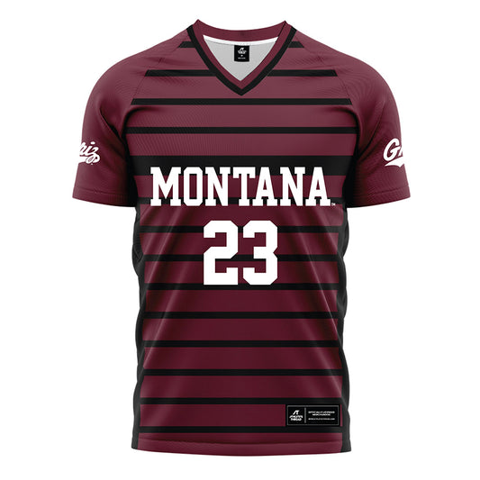 Montana - NCAA Women's Soccer : Alexis Rabold - Maroon Soccer Jersey-0