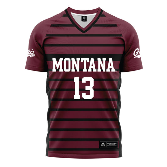 Montana - NCAA Women's Soccer : Elli Lewis - Maroon Soccer Jersey-0