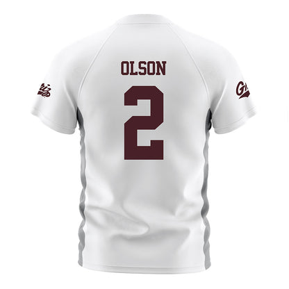 Montana - NCAA Women's Soccer : Grace Olson - White Soccer Jersey-1