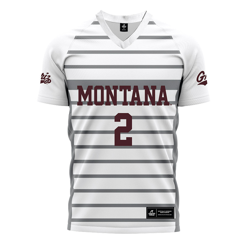 Montana - NCAA Women's Soccer : Grace Olson - White Soccer Jersey-0
