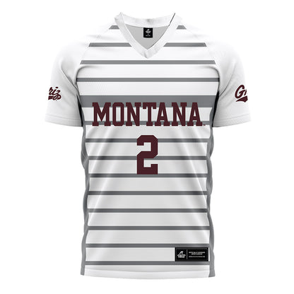 Montana - NCAA Women's Soccer : Grace Olson - White Soccer Jersey-0