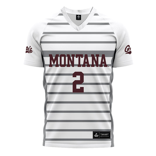 Montana - NCAA Women's Soccer : Grace Olson - White Soccer Jersey-0