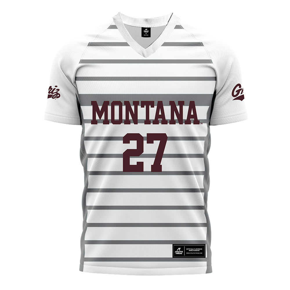 Montana - NCAA Women's Soccer : Stella Handlin - White Soccer Jersey-0