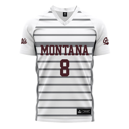 Montana - NCAA Women's Soccer : Grace Russell - White Soccer Jersey-0