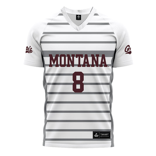 Montana - NCAA Women's Soccer : Grace Russell - White Soccer Jersey-0