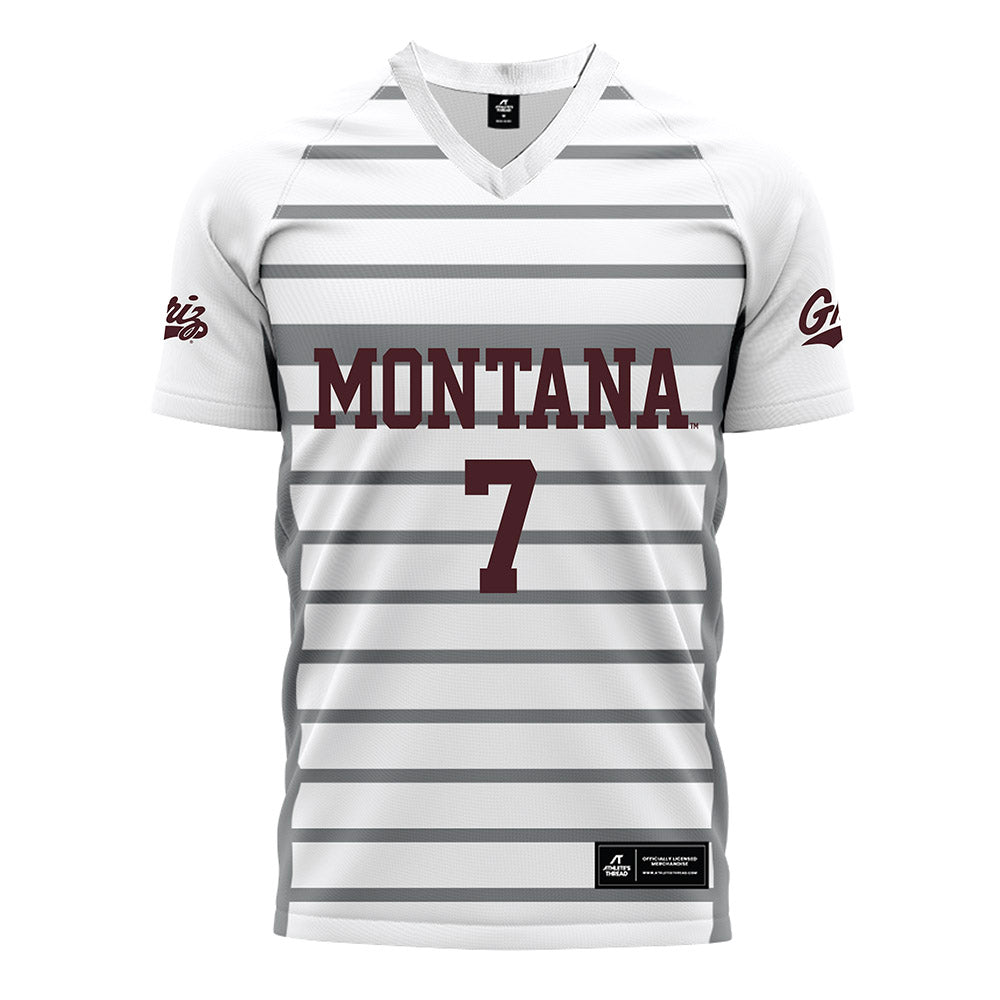 Montana - NCAA Women's Soccer : Lane Lee - White Soccer Jersey-0