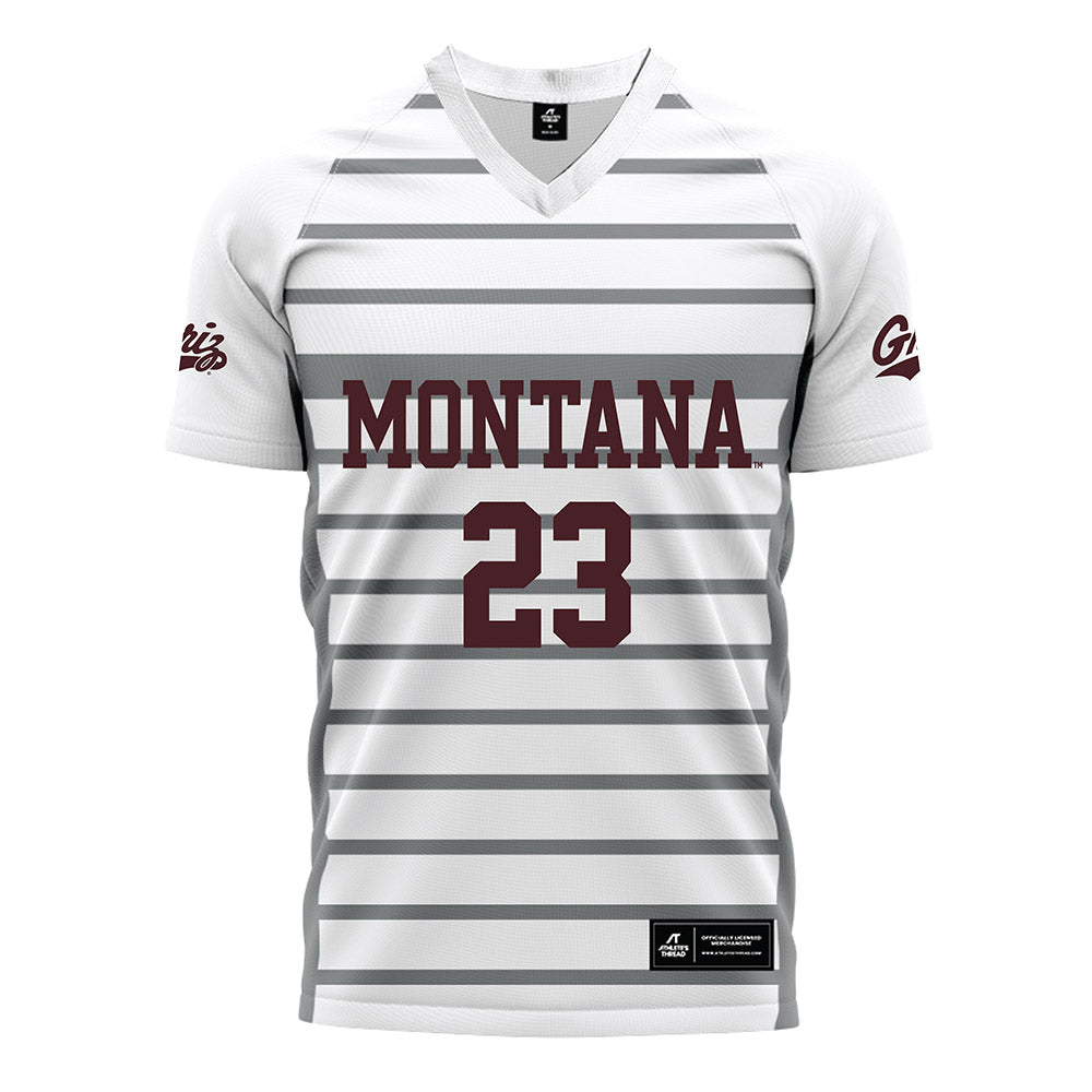 Montana - NCAA Women's Soccer : Alexis Rabold - White Soccer Jersey-0