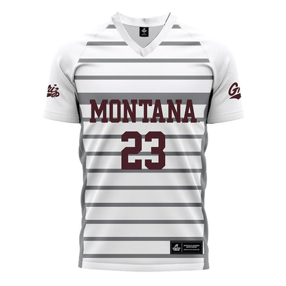 Montana - NCAA Women's Soccer : Alexis Rabold - White Soccer Jersey-0