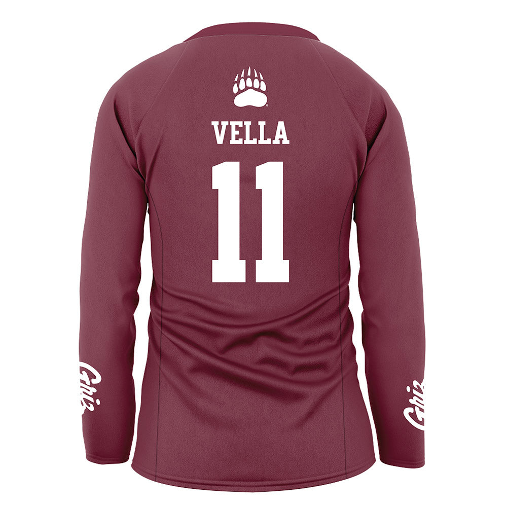 Montana - NCAA Women's Volleyball : Sophia Vella - Maroon Volleyball Jersey-1