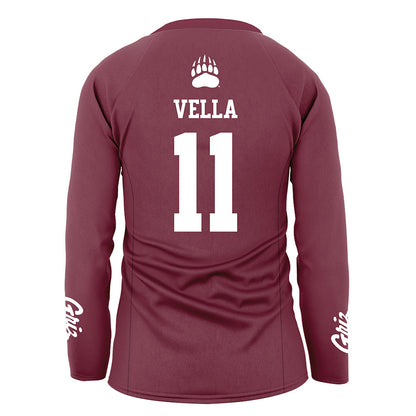 Montana - NCAA Women's Volleyball : Sophia Vella - Maroon Volleyball Jersey-1